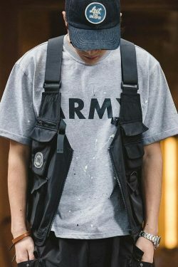 ant Convertible Utility Vest/Bag - Y2K Fashion, Coquette & Grunge Aesthetic