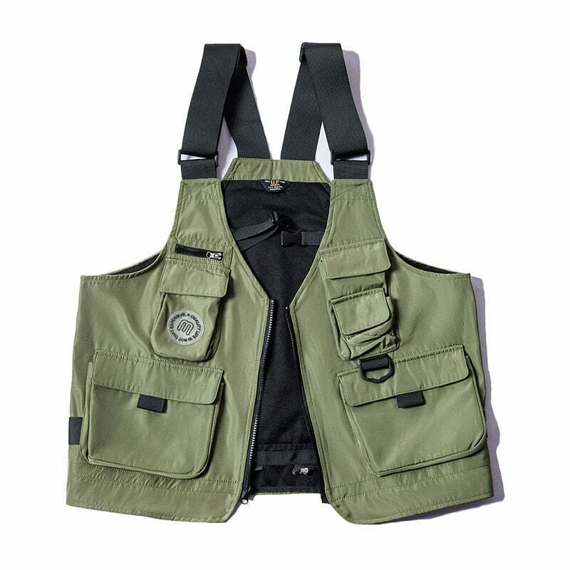 ant Convertible Utility Vest/Bag - Y2K Fashion, Coquette & Grunge Aesthetic ant Convertible Utility Vest/Bag - Y2K Fashion, Coquette & Grunge Aesthetic