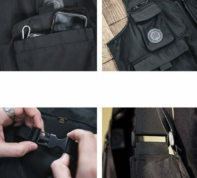 ant Convertible Utility Vest/Bag - Y2K Fashion, Coquette & Grunge Aesthetic ant Convertible Utility Vest/Bag - Y2K Fashion, Coquette & Grunge Aesthetic