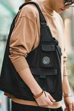 ant Convertible Utility Vest/Bag - Y2K Fashion, Coquette & Grunge Aesthetic