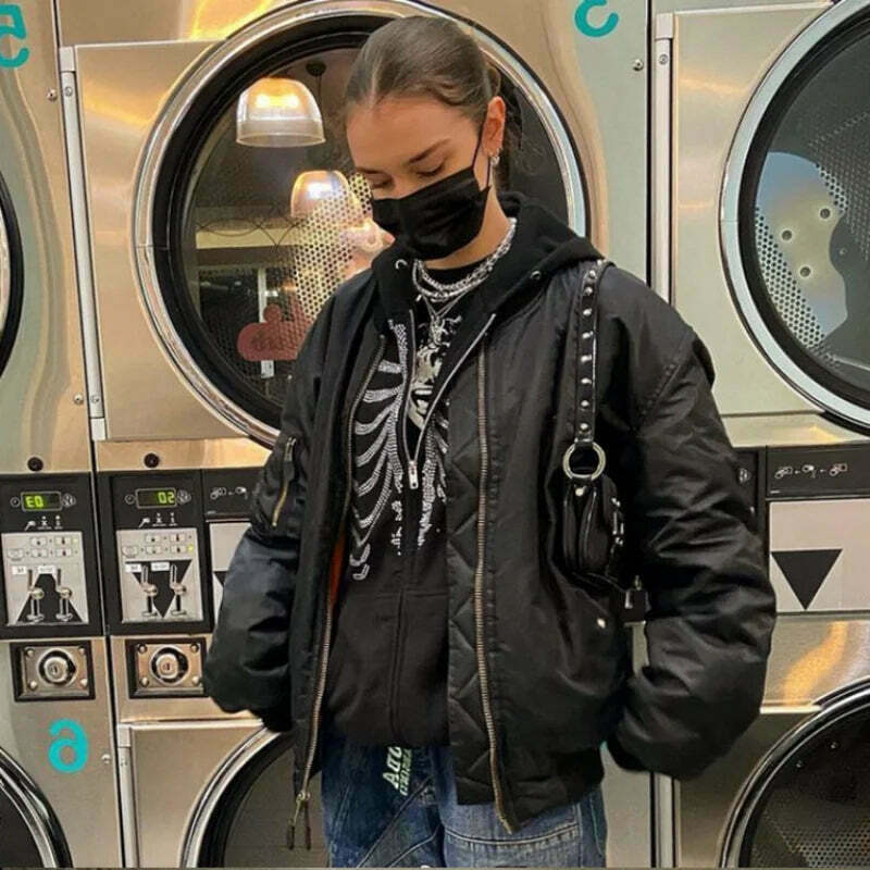 Bedazzle Bliss Rhinestone Hooded Sweater - Y2K Aesthetic Coquette Fashion for Women