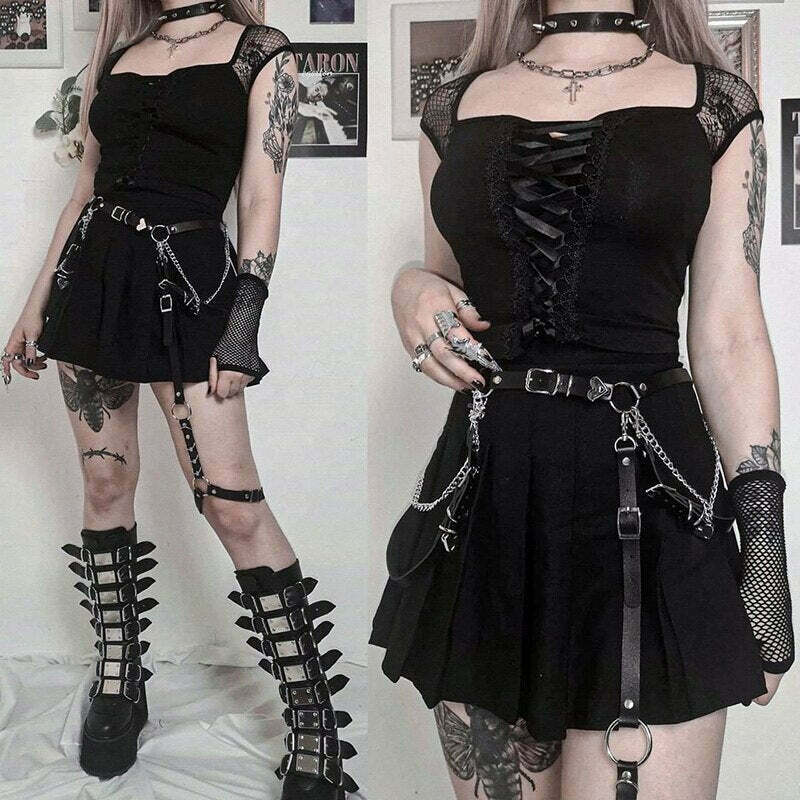 Black Magic Corset Top - Y2K Fashion Statement with Coquette Aesthetic and Grunge Style Black Magic Corset Top - Y2K Fashion Statement with Coquette Aesthetic and Grunge Style