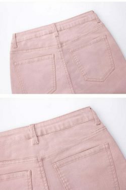 Blushing Bell-Bottoms: Y2K Fashion Denim with Coquette Aesthetic and Grunge Style