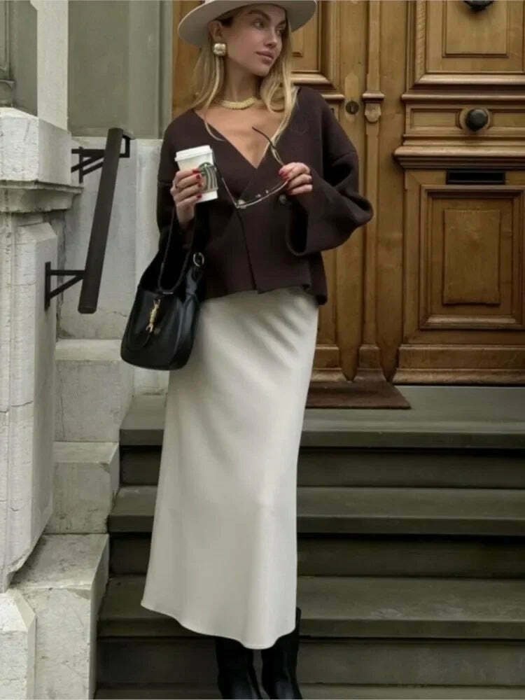 Bohemian Charm: Open Stitch Cardigan - Y2K Fashion with Coquette Aesthetic & Grunge Style