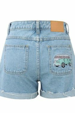 California Dreamin' Embroidery Cargo Skirt - Y2K Aesthetic Women's Fashion