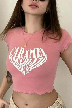 Caramel Macchiato With Ice' Graphic Tee - Y2K Aesthetic Fashion Statement