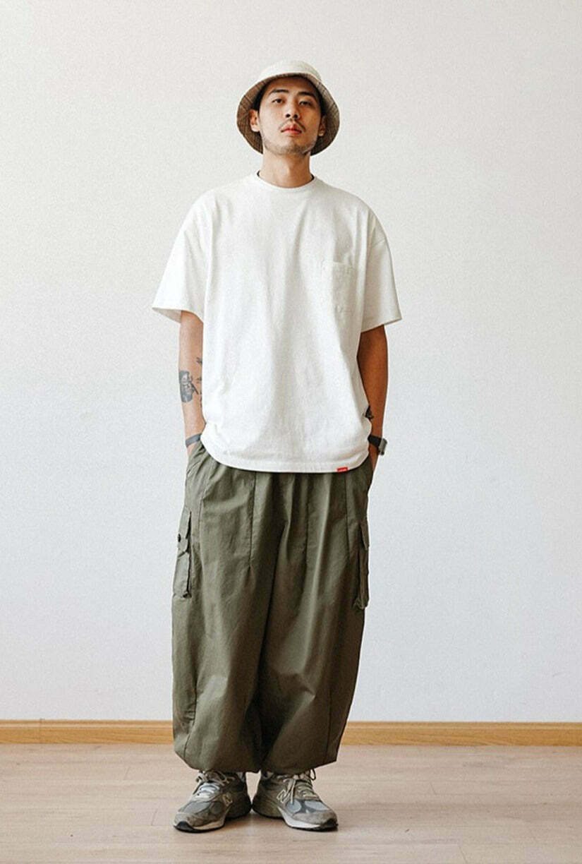 Cargo Parachute Pants: Y2K Fashion Staple with a Grunge Aesthetic Twist for Women's Niche Style