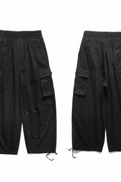 Cargo Parachute Pants: Y2K Fashion Staple with a Grunge Aesthetic Twist for Women's Niche Style