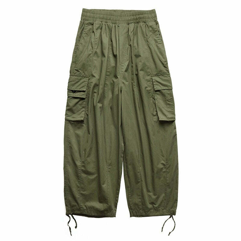 Cargo Parachute Pants: Y2K Fashion Staple with a Grunge Aesthetic Twist for Women's Niche Style