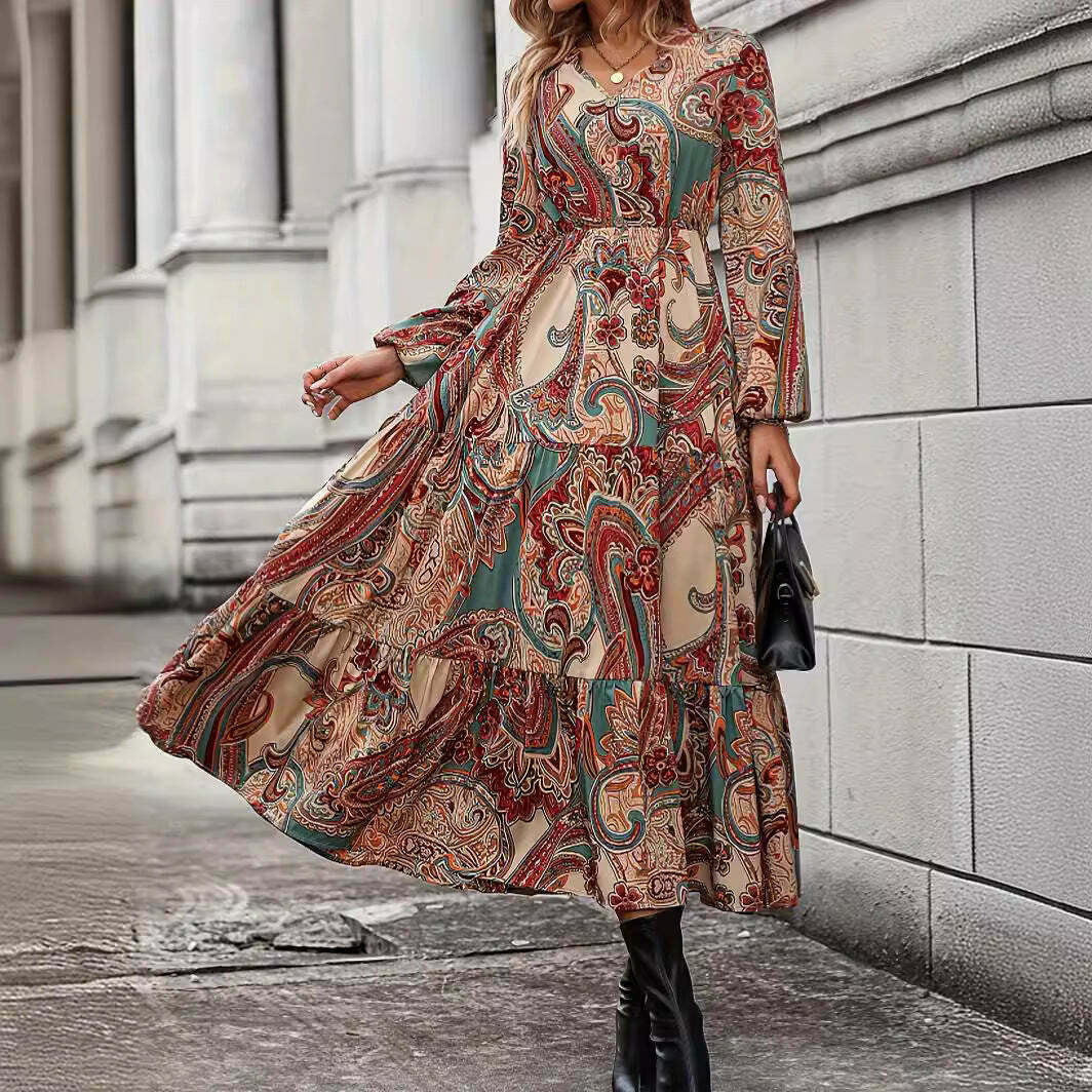 Cashew Flower Tea Dress - Y2K Fashion for Coquette Aesthetic with Grunge & Pastel Goth Vibes