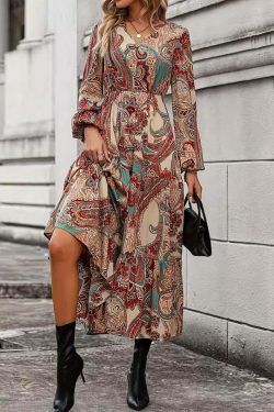 Cashew Flower Tea Dress - Y2K Fashion for Coquette Aesthetic with Grunge & Pastel Goth Vibes