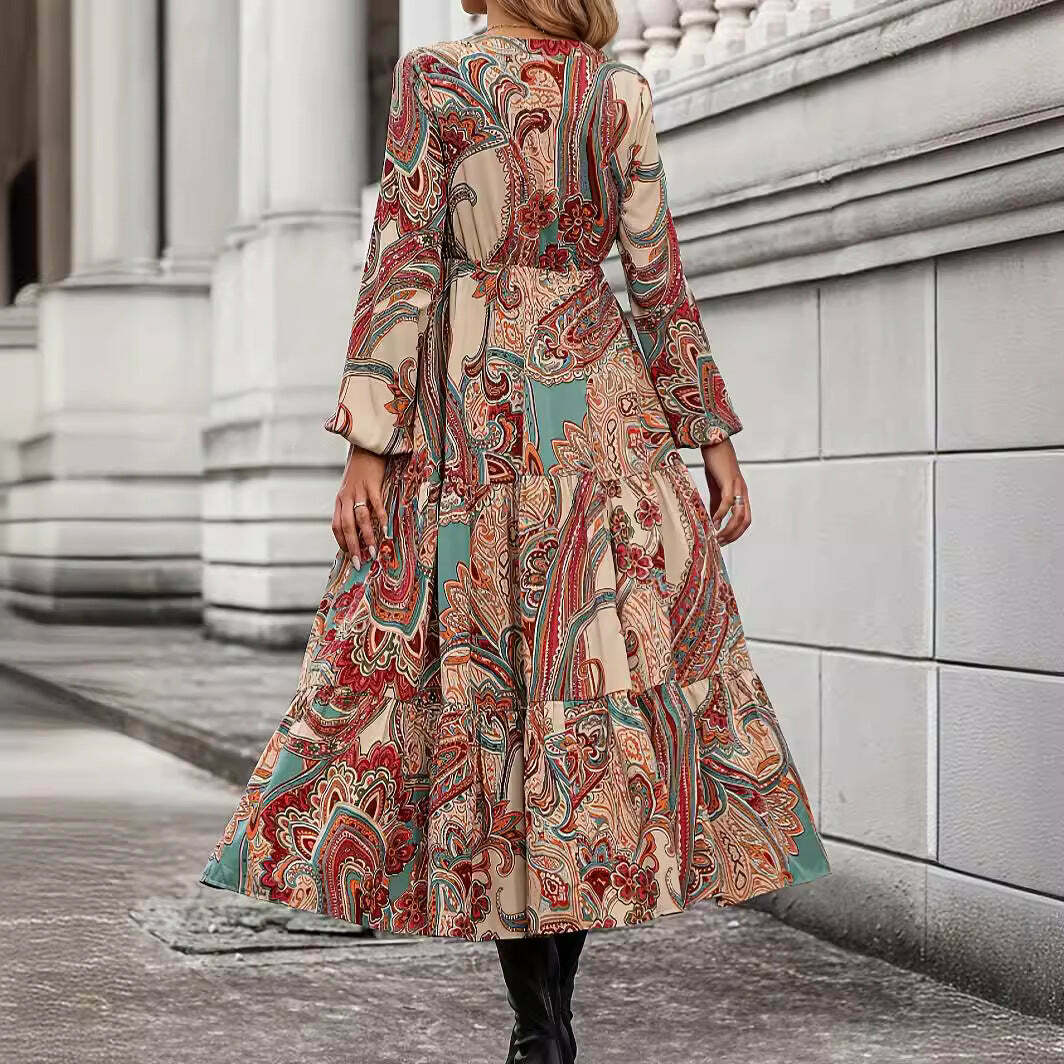 Cashew Flower Tea Dress - Y2K Fashion for Coquette Aesthetic with Grunge & Pastel Goth Vibes