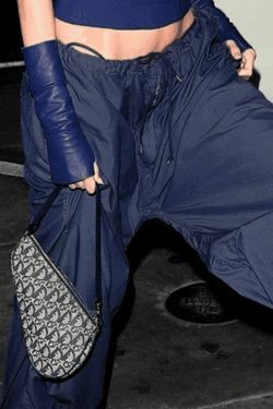 Casual Cargo Pants: Y2K Fashion for Women - Coquette Aesthetic with Grunge & Pastel Goth Vibes