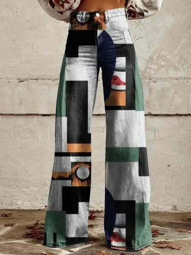 Casual Floral Wide Leg Pants - Y2K Fashion Coquette Aesthetic Grunge Style Cargo Skirt