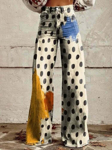 Casual Floral Wide Leg Pants - Y2K Fashion Coquette Aesthetic Grunge Style Cargo Skirt