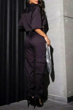 Casual Pantsuit with Short Shirt - Y2K Fashion Coquette Aesthetic Grunge Style Cargo Skirt