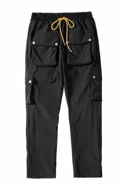 Casual Snap Button Cargo Pants for Women - Y2K Fashion with Coquette Aesthetic