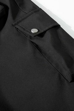 Casual Snap Button Cargo Pants for Women - Y2K Fashion with Coquette Aesthetic
