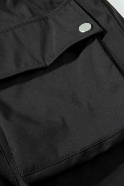 Casual Snap Button Cargo Pants for Women - Y2K Fashion with Coquette Aesthetic