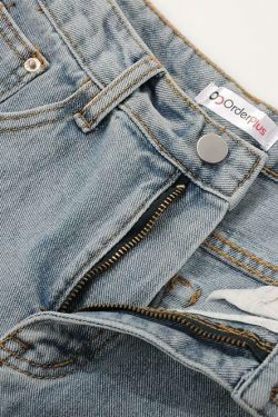 Chamomile Embroidered Denim Shorts - Y2K Coquette & Grunge Aesthetic