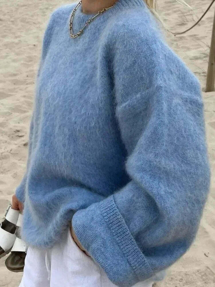 Charm In Cozy Knit Pullover - Y2K Fashion Aesthetic - Grunge Style Cute Tops & Cargo Skirt Charm In Cozy Knit Pullover - Y2K Fashion Aesthetic - Grunge Style Cute Tops & Cargo Skirt