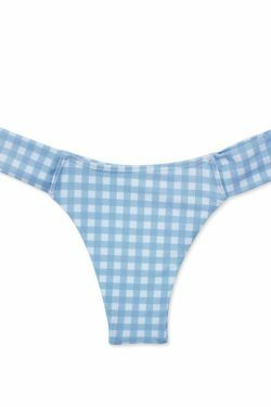 Chic Checked Lace Up Tank Bikini Set for Y2K Fashion Enthusiasts