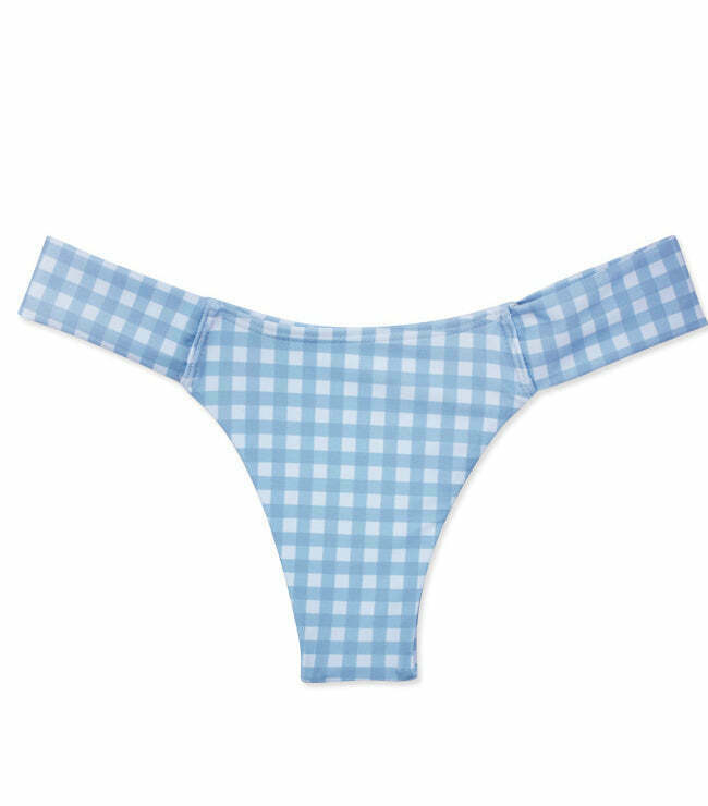 Chic Checked Lace Up Tank Bikini Set for Y2K Fashion Enthusiasts Chic Checked Lace Up Tank Bikini Set for Y2K Fashion Enthusiasts