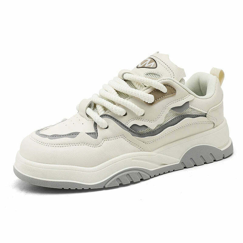 Chunky Lace Phat Sneakers - Green Aesthetic Footwear for Women Chunky Lace Phat Sneakers - Green Aesthetic Footwear for Women