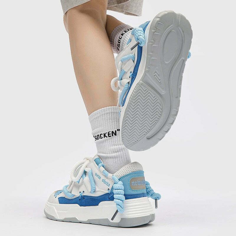 Chunky Lace Platform Sneakers - Y2K Fashion Statement for Women with Coquette and Grunge Aesthetic Chunky Lace Platform Sneakers - Y2K Fashion Statement for Women with Coquette and Grunge Aesthetic