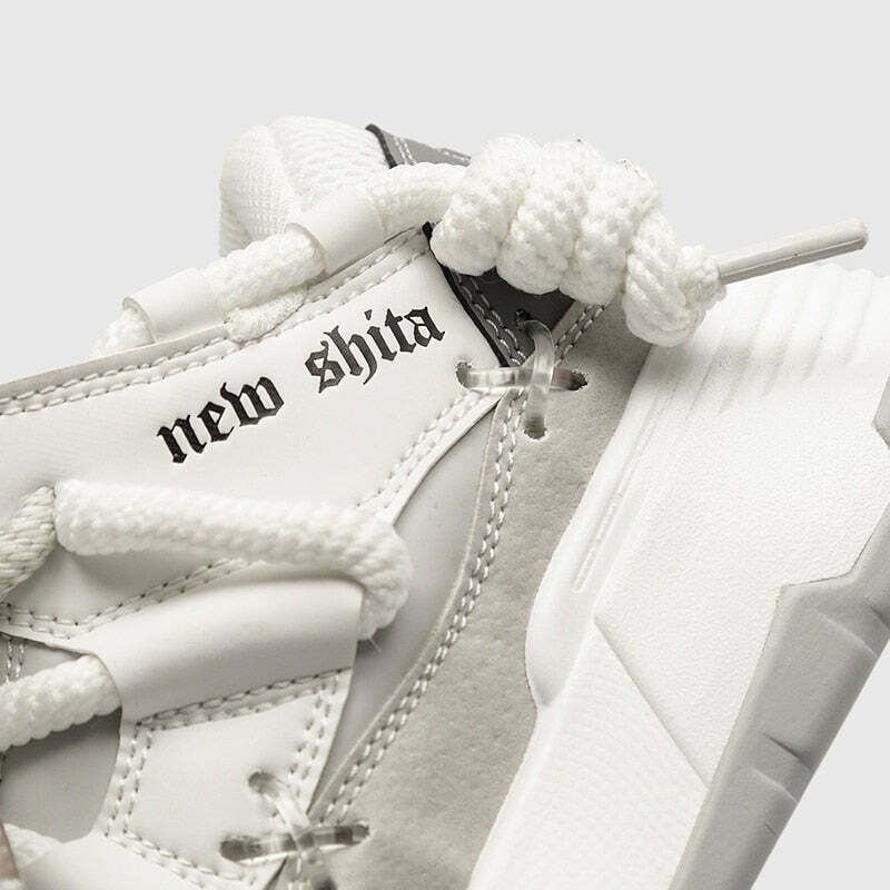 Chunky Lace Platform Sneakers - Y2K Fashion Statement for Women with Coquette and Grunge Aesthetic Chunky Lace Platform Sneakers - Y2K Fashion Statement for Women with Coquette and Grunge Aesthetic