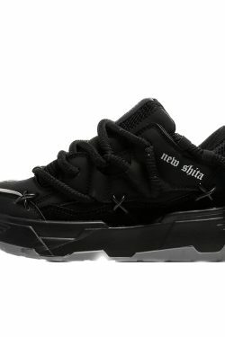 Chunky Lace Platform Sneakers - Y2K Fashion Statement for Women with Coquette and Grunge Aesthetic