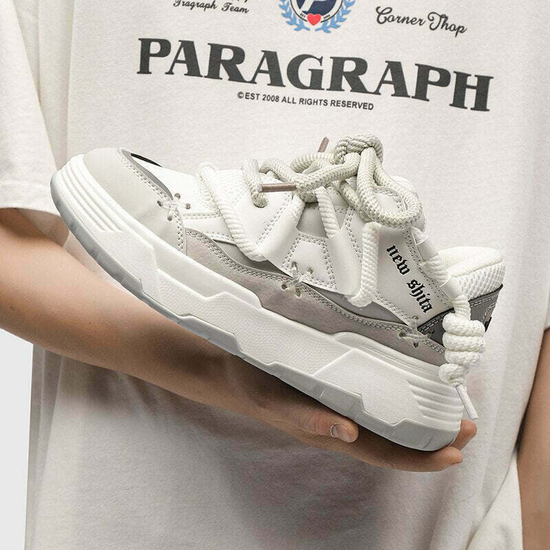 Chunky Lace Platform Sneakers - Y2K Fashion Statement for Women with Coquette and Grunge Aesthetic Chunky Lace Platform Sneakers - Y2K Fashion Statement for Women with Coquette and Grunge Aesthetic