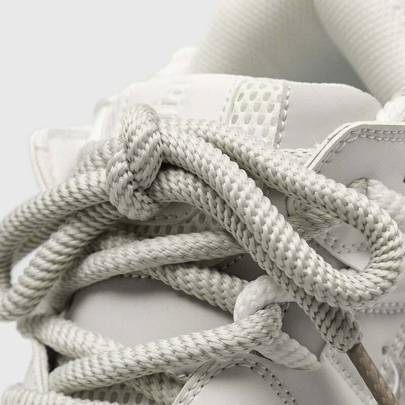 Chunky Lace Platform Sneakers - Y2K Fashion Statement for Women with Coquette and Grunge Aesthetic Chunky Lace Platform Sneakers - Y2K Fashion Statement for Women with Coquette and Grunge Aesthetic