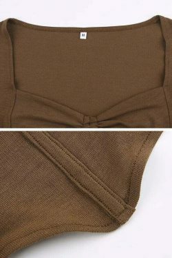 Cinnamon Sensation Crop Top - Y2K Fashion with Coquette Aesthetic & Grunge Style