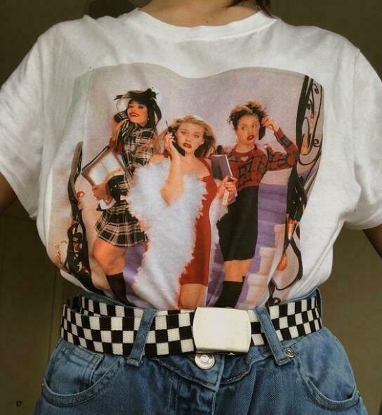 Clueless T-Shirt: Y2K Fashion Tee with Coquette Aesthetic, Grunge Style, and Pastel Goth Vibes Clueless T-Shirt: Y2K Fashion Tee with Coquette Aesthetic, Grunge Style, and Pastel Goth Vibes