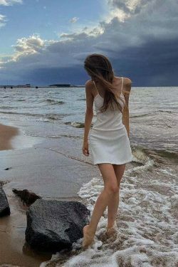 Coastal Charm Cami Dress - Y2K Fashion with Coquette Aesthetic, Grunge Style, and Pastel Goth Vibes