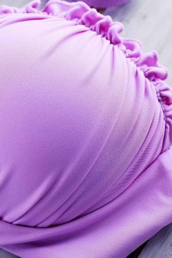 Coconut Palm Print Strapless Bikini Set for Y2K Fashion Enthusiasts