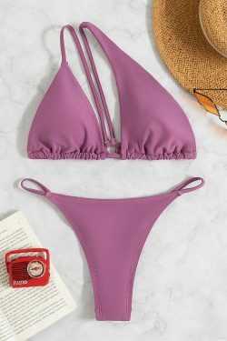 Colorful Crystal Swimsuit Bikini for Y2K Fashion Enthusiasts