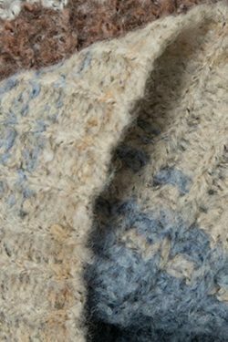 Colorful Stripe Off Shoulder Slit Sweater - Y2K Fashion Aesthetic Slim Fit Top