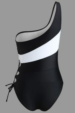 Colorful Striped Swimsuit with High Cut Twist - Y2K Fashion Beachwear for Women