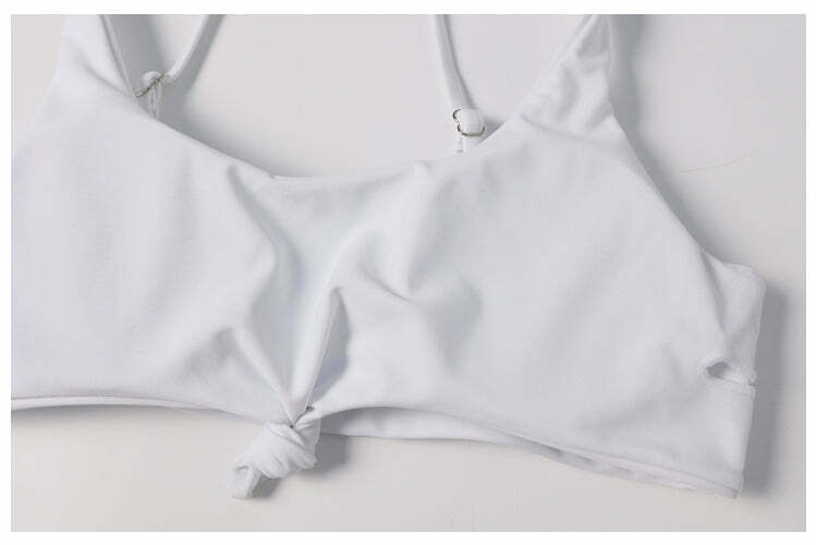 Colorful Striped Thong Bikini Set for Y2K Fashion Enthusiasts Colorful Striped Thong Bikini Set for Y2K Fashion Enthusiasts