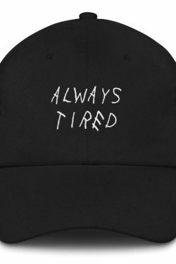 Coquette Aesthetic 'Always Tired' Dad Cap - Y2K Fashion Statement Piece for Women