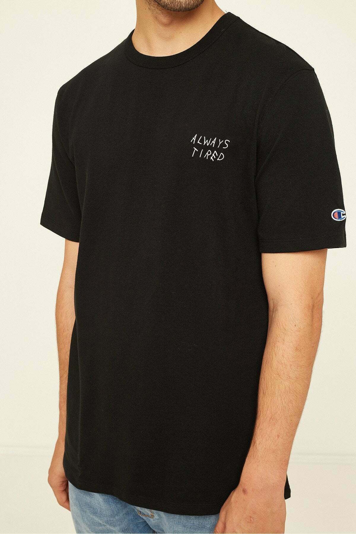 Coquette Aesthetic 'Always Tired' Tee by AFFICIAL x CHAMPION - Y2K Fashion Statement