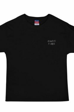 Coquette Aesthetic 'Always Tired' Tee by AFFICIAL x CHAMPION - Y2K Fashion Statement