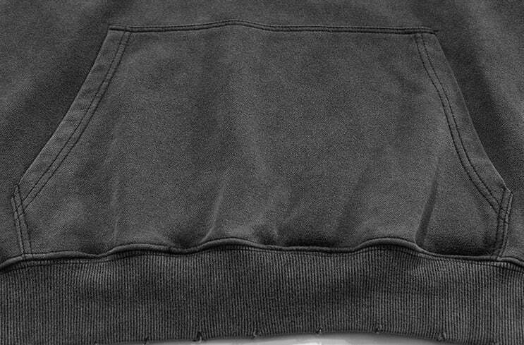 Coquette Aesthetic 'Redemption' Y2K Washed Hoodie for Women - Grunge Style Cargo Skirt Outfit