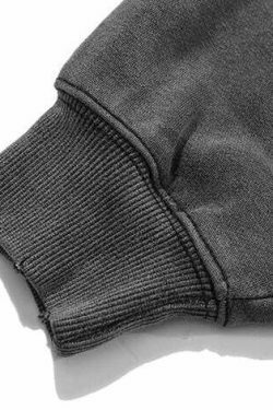 Coquette Aesthetic 'Redemption' Y2K Washed Hoodie for Women - Grunge Style Cargo Skirt Outfit