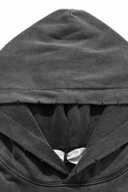 Coquette Aesthetic 'Redemption' Y2K Washed Hoodie for Women - Grunge Style Cargo Skirt Outfit