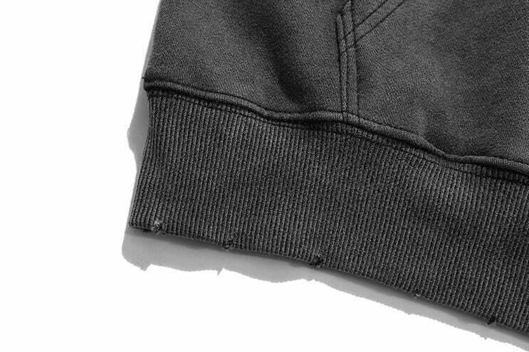 Coquette Aesthetic 'Redemption' Y2K Washed Hoodie for Women - Grunge Style Cargo Skirt Outfit