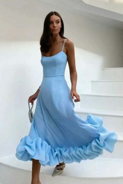 Coquette Aesthetic 3D Flower Midi Dress - Y2K Fashion Women's Clothing