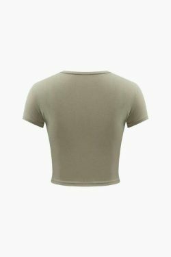 Coquette Aesthetic Abstract Graphic Crop T-Shirt for Y2K Fashion Enthusiasts